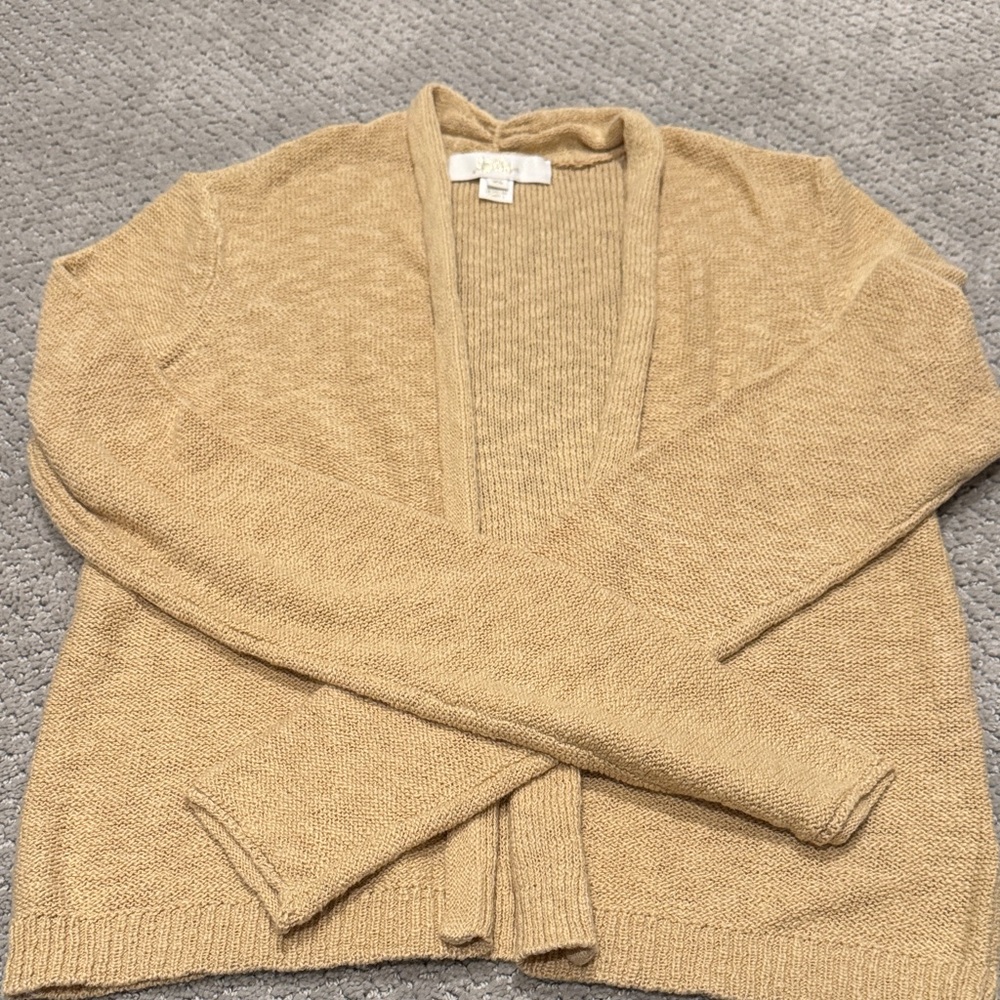 Lilly Pulitzer Gold Women's Open Front Cardigan